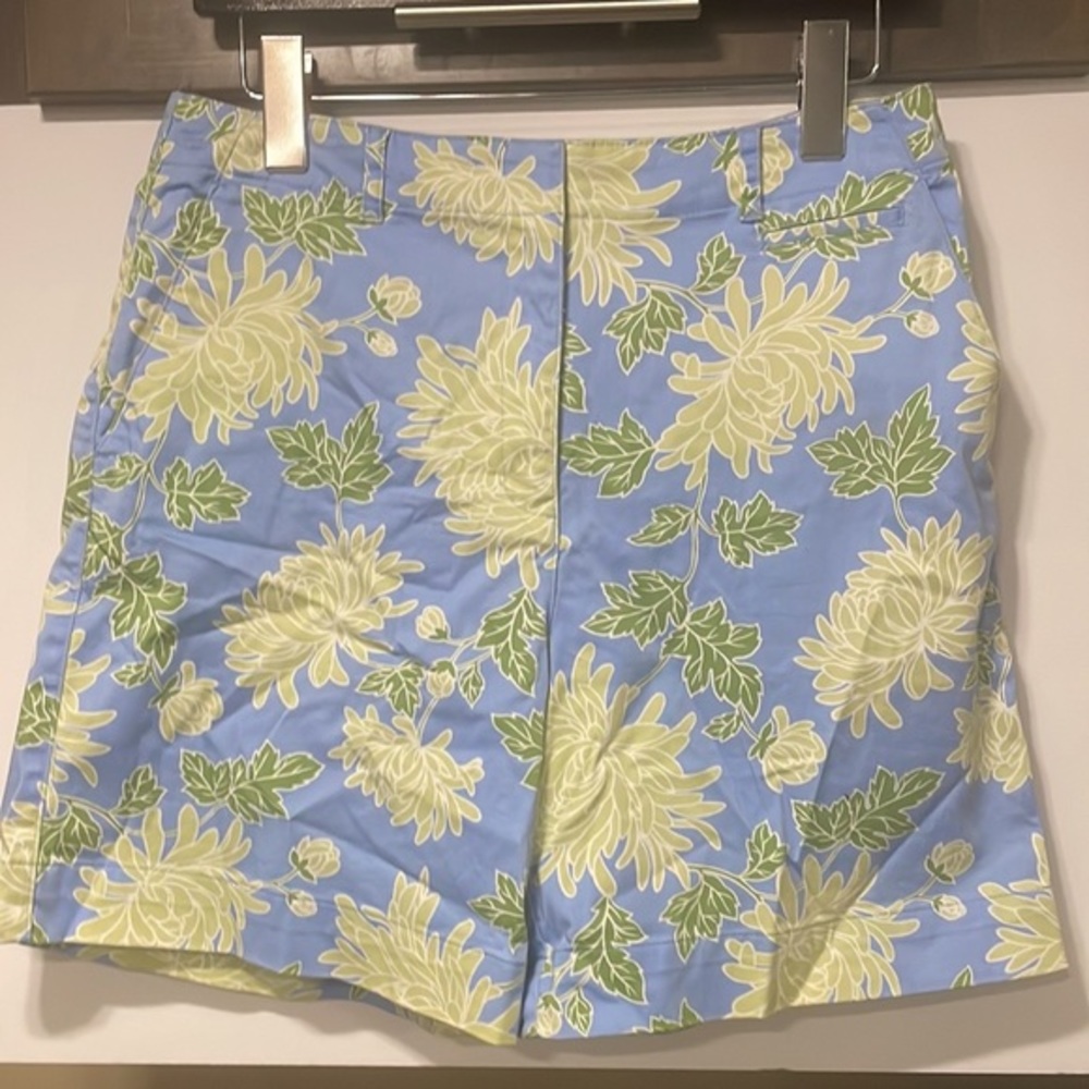 Talbots Women’s Stretch‎ Floral Chino Shorts Size 8